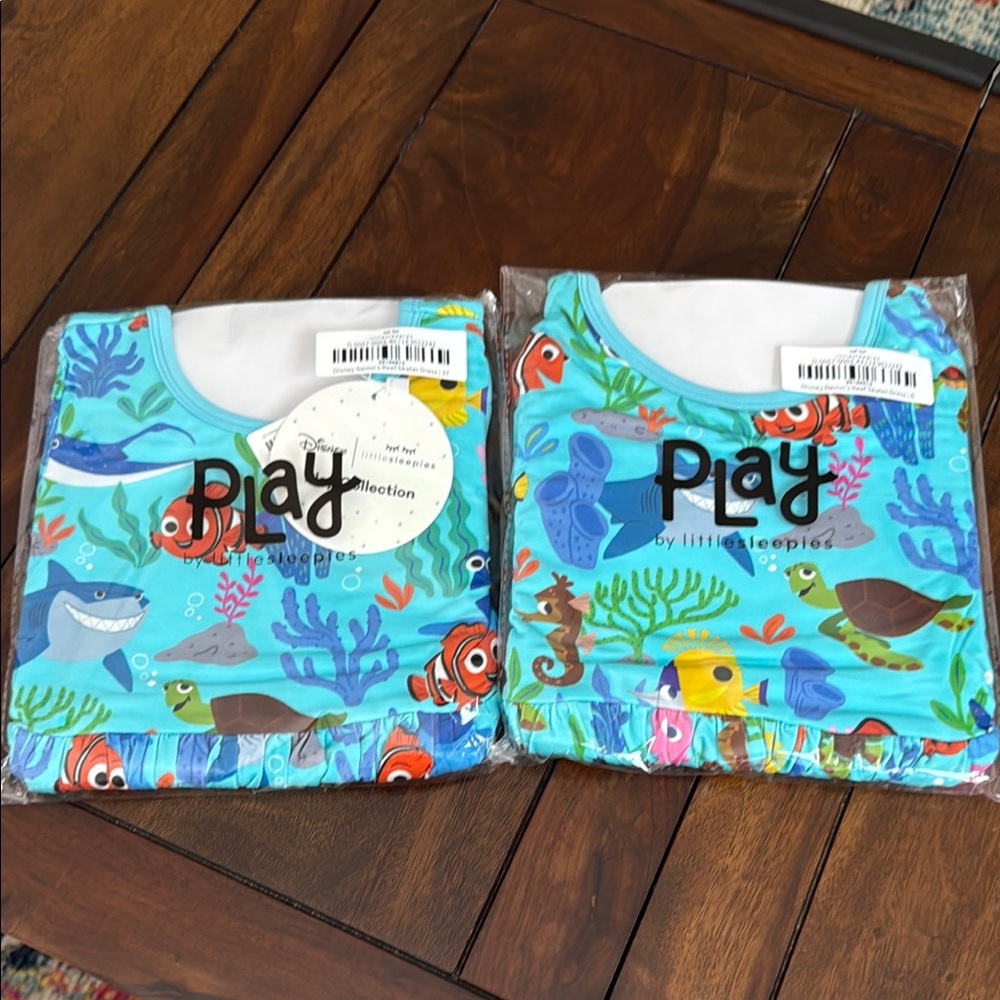 Little sleepies Finding Nemo’s reef skater dress NWT